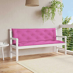 vidaXL 150x50x7 cm - Lot de 2 Coussins Rose