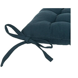 Pegane Lot 6 coussins de chaise Bleu foncé