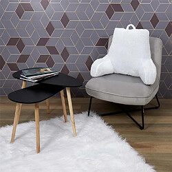 Paris Prix Coussin Lecture Lombaire Gris