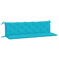 VidaXL - Lot de 2 coussins de banc de jardin Turquoise