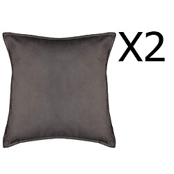 Pegane Coussins Carrés - Gris Foncé