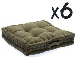 Pegane Coussins de Sol Taupe