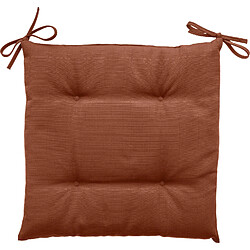 HESPERIDE Galette de chaise Korai - Marron terracotta