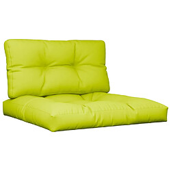 vidaXL Coussins de palette Vert Vif