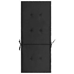 Decoshop26 Lot De 4 Coussins De Chaise - Noir pas cher