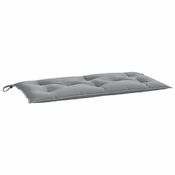VidaXL Coussin de banc de jardin 110x50 cm - Gris