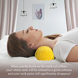 VerCart Traversin Rouleau - Jaune - 100x20 cm