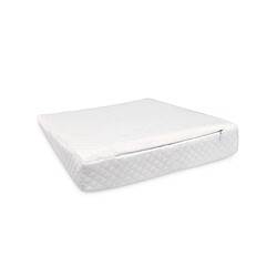 Oreiller Bébé Triangle - Blanc Oreiller anti-crampons bébé - Mousse à mémoire de forme - 33 x 34 x 7 cm