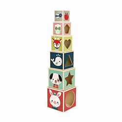 Juratoys-Janod Juratoys Janod Pyramide 6 cubes Baby Forest