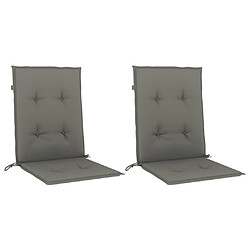 Acheter vidaXL Siège Bas - 100 x 50 x 4 cm - Gris Foncé
