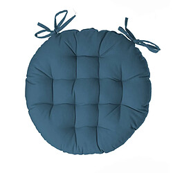 Atmosphera Galette de chaise ronde Alix - Bleu