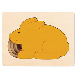 Hape Puzzle en bois lapins superposés