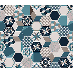 CPM Crédence adhésive alu - Carreaux Bleus