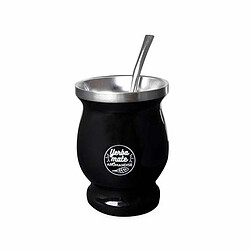 Aromandise Tasse Noire + Bombilla à Maté