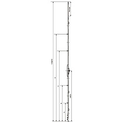 Ferco Crémone oscillobattant F75 L690 D250