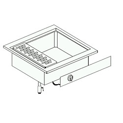 Combisteel Cuiseur à Pâtes Electrique Encastrable - 28 L