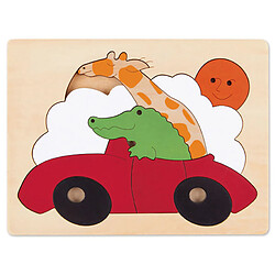 Hape Puzzle en bois Turbo animaux