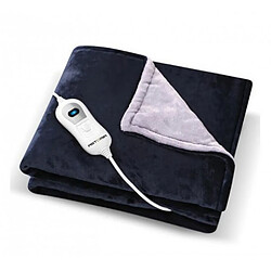 ASTORIA Couverture chauffante 100x150cm - Bleu nuit