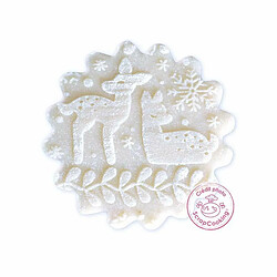 Scrapcooking Kit bûche Noël couronne - Or pas cher