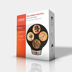 Acheter Livoo Crêpière 2-en-1 - Noir