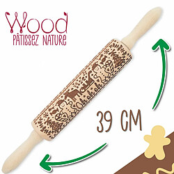 Avis Scrapcooking Rouleau à pâtisserie bonhomme pain d'épice - Beige