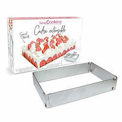 Scrapcooking Cadre de pâtisserie extensible - Inox