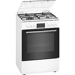 Bosch Cuisinière Mixte 66L 4 Feux Blanc