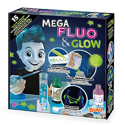 Buki France Buki Chimie Mega Fluo et Glow Jeu scientifique - 15 expériences - Effets fluorescents et phosphorescents