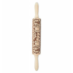 Scrapcooking Rouleau à pâtisserie bonhomme pain d'épice - Beige pas cher