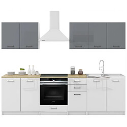 Tendance DUSINE Sanclar - Gris/Blanc laqué