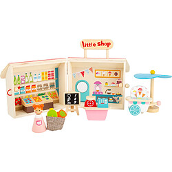 Small foot Boutique marchande en bois valise - Rose