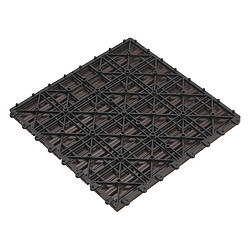en.casa Schramberg Dalles 30x30 cm - Marron Foncé pas cher