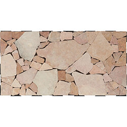 Snap & Go Dalle pierre mosaïque 30 x 60 cm - Rose