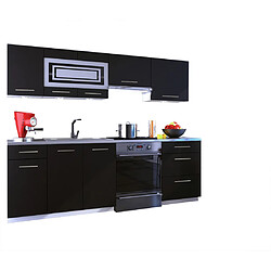 Tendance Cuisine DUSINE Giovanna - Noir Mat - 2m40