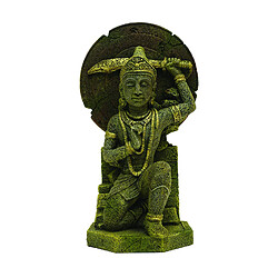 Eurovideo Vg Rosewood Décoration Aquarium Bouddha Guerrier