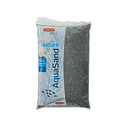 ZOLUX Aquasand basalte noir 5kg Sol décoratif pour aquarium - Granulométrie 1-4 mm - Basalte concassé