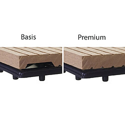 Décoshop26 Carrelage de sol WPC pour terrasse - Teck