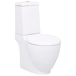 VidaXL Toilette Céramique Blanc