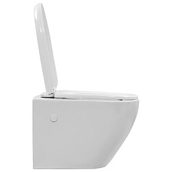 Acheter vidaXL Toilette suspendue sans rebord