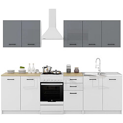 Tendance DUSINE Sanclar - Gris/Blanc laqué