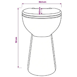 VidaXL Toilette Haute Blanc pas cher