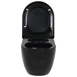 Acheter VidaXL Toilette Murale Noire