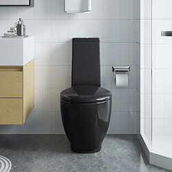 Avis vidaXL Toilette céramique Noir