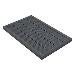 en.casa Plaque de base pour douche - Gris