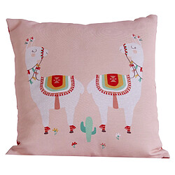 Cpm Coussin enfant design Texa Lama - L. 40 x l. 40 cm - Rose