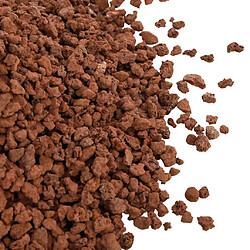 vidaXL Roches volcaniques 10 kg - Rouge pas cher