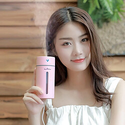 Wewoo Humidificateur Mini Diamond - 250ml - Rose