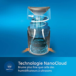 Humidificateur d'air 300 ml/h - HU4816/10 - Serie 2000 - PHILIPS pas cher