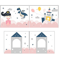 Vipack Rideau lit en hauteur Princesse