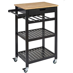 The Home Deco Factory the_home_deco_factory Desserte Bois Noir